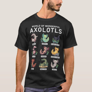 Wereld Van Prachtige Axolotls Mooie Kawaii Axolotl T-shirt