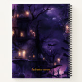 Wereld van prinsessen Be A Witch Happy Halloween Notitieboek (Achterkant)