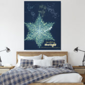 Wereld van Starlight Canvas Afdruk (Insitu (Slaapkamer))