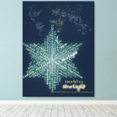 Wereld van Starlight Canvas Afdruk (Insitu (Houten vloer))