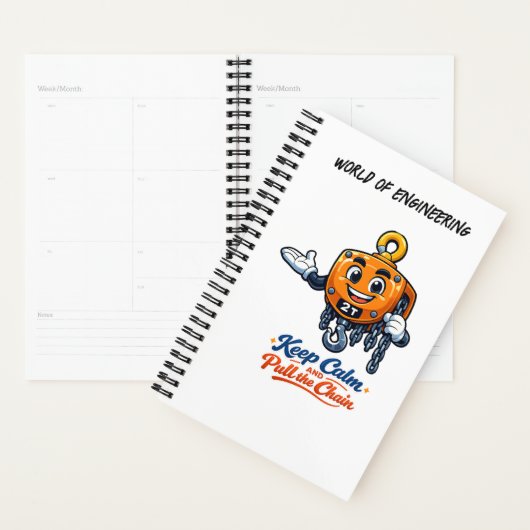 Wereld van techniek Blijf Kalmeer Trekketting Noti Planner (Display)