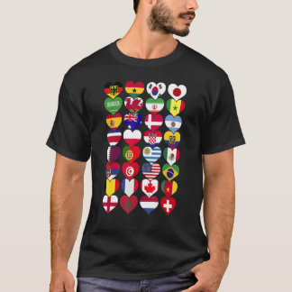 Wereld Vlaggen Landen van de Wereld Internationaal T-shirt