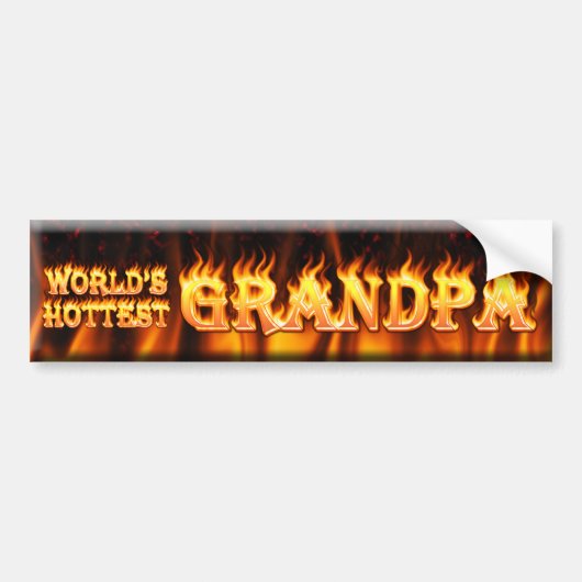 wereld warmste opa bumpersticker (Voorkant)