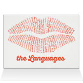 Wereld woord kus Kaart (Binnen Horizontaal (Boven))