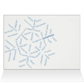 wereld woord sneeuwvlok Kaart (Binnen Horizontaal (Boven))