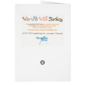 Wereld Woord Wild Turkije Kaart (Achterkant)