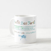 Wereld woord Zee schildpad Mok (Voorkant links)
