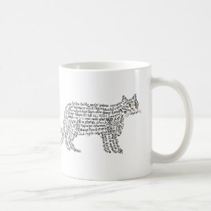 Wereld Woord Zwarte Kat Mok
