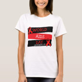 Wereldaidsdag 1 december Shirt Button (Voorkant)