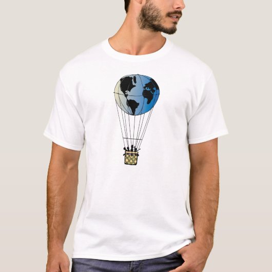 Wereldballon T-shirt (Voorkant)