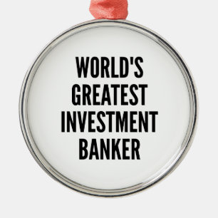 Wereldbank met de grootste investeringsbank metalen ornament