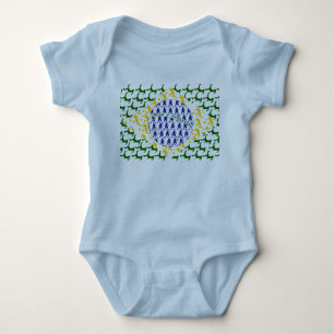 Wereldbeker fans Brazilië vlag Brasil style Samba Romper