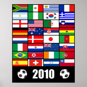 Wereldbeker voetbal 2010 poster