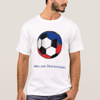 Wereldbeker Voetbal Voetbal Servië-Montenegro T-shirt
