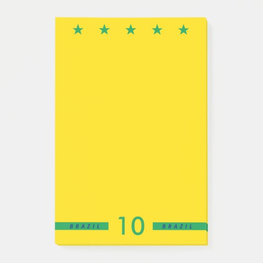 Wereldbeker Voetbal Voetbal Voetbal in Brazilië Post-it® Notes (Voorkant)