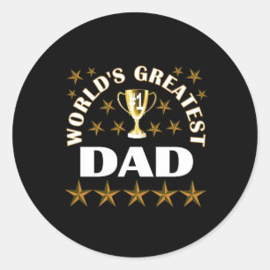 wereldberoemd ronde sticker