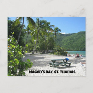 Wereldberoemde Magen's Bay, St. Thomas Briefkaart