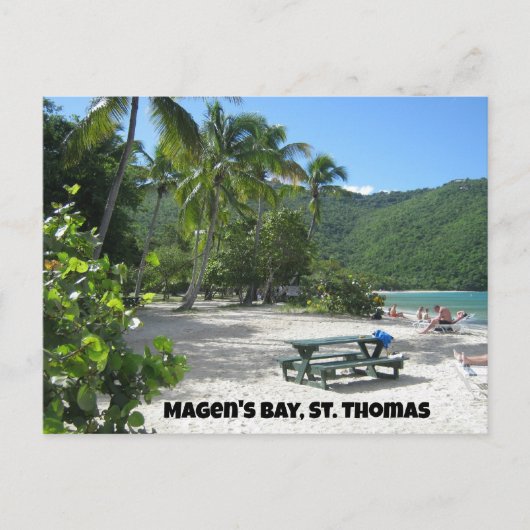 Wereldberoemde Magen's Bay, St. Thomas Briefkaart (Voorkant)