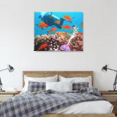 Wereldberoemde zeemeermin. canvas afdruk (Insitu (Slaapkamer))