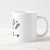 wereldberoemdste pap cadeau voor vader extra grote beker (Rechts)