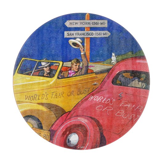 Wereldbeurs of Wereldbank Snijplank (Voorkant)