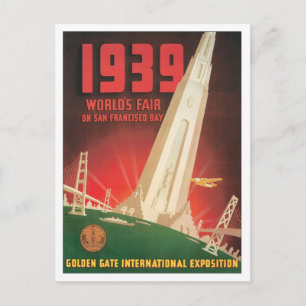  Wereldbeurs van San Francisco Briefkaart