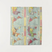 Wereldbevolkingskaart Wandkleed (Voorkant)