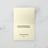 Wereldbijendag-Kaart met door stuifmeel gedekte bi Kaart (Binnen)