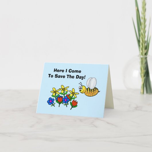 Wereldbijendag-Kaart met door stuifmeel gedekte bi Kaart (Voorkant)