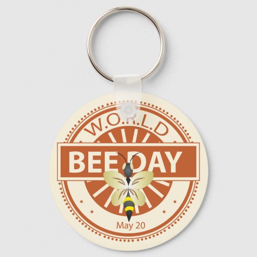 Wereldbijendag Sleutelhanger (Voorkant)
