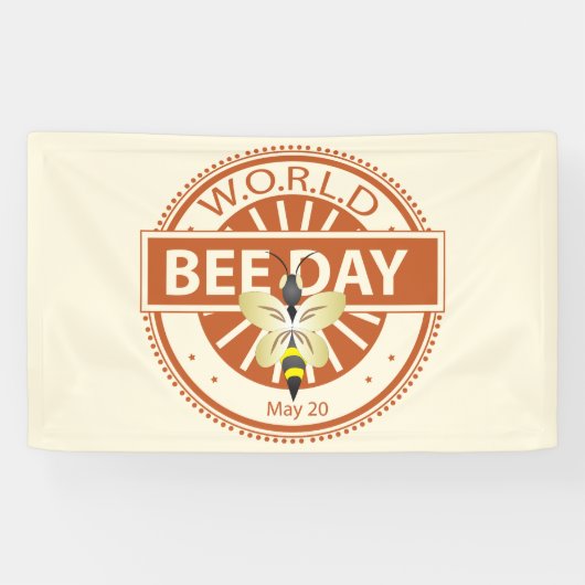 Wereldbijendag Spandoek (Horizontaal)