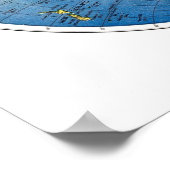 Wereldbol-Amerikaans Poster (Hoek)