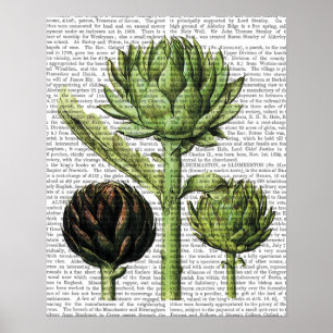 Wereldbol Artichoke Print