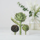 Wereldbol Artichoke Print 2 Briefkaart (Staand voorkant)