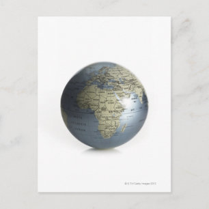 Wereldbol Briefkaart