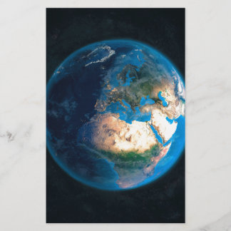 Wereldbol Dag Night Europe Briefpapier