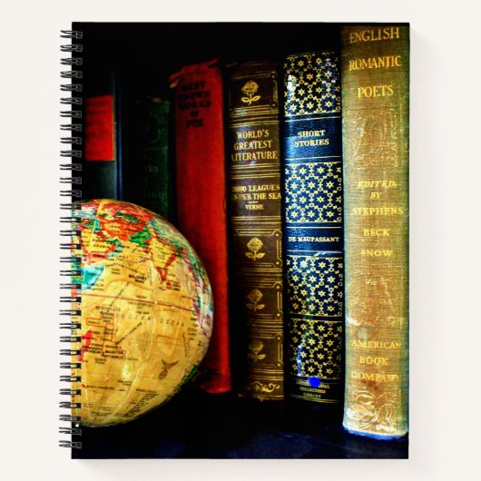  Wereldbol en boeken (Voorkant)