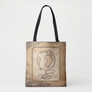  Wereldbol. Geografie & Geschiedenis Leraar Gift Draagtas