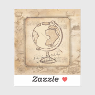  Wereldbol. Geografie & Geschiedenis Leraar Gift Sticker