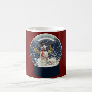 Wereldbol Happy Winter Snowman met kerstmis Koffiemok