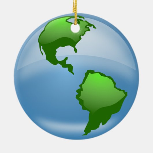 wereldbol in de wereld keramisch ornament (Achterkant)