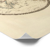 Wereldbol in twee halve bolletjes poster (Hoek)