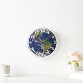 wereldbol is onze aarde ronde klok (Huis)