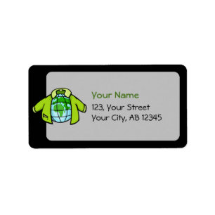 Wereldbol Jacket Etiket