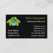 Wereldbol Jacket Visitekaartje (Voorkant)