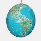 Wereldbol Keramisch Ornament (Links)