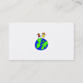 Wereldbol Kinderen Visitekaartje (Achterkant)