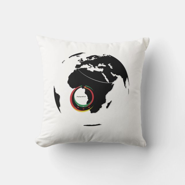 Wereldbol Kussen (Voorkant)