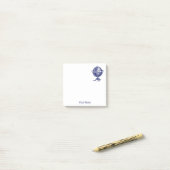  Wereldbol-lithograaftekenmarine Post-it® Notes (Op bureau)