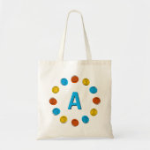 Wereldbol Meervoudige canvas tas "monogram" (Voorkant)